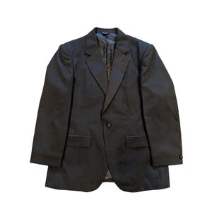 Men Henry Segal Black Tuxedo Jacket 40R Pants Adj 34 Bowtie Cumberbund Used Once